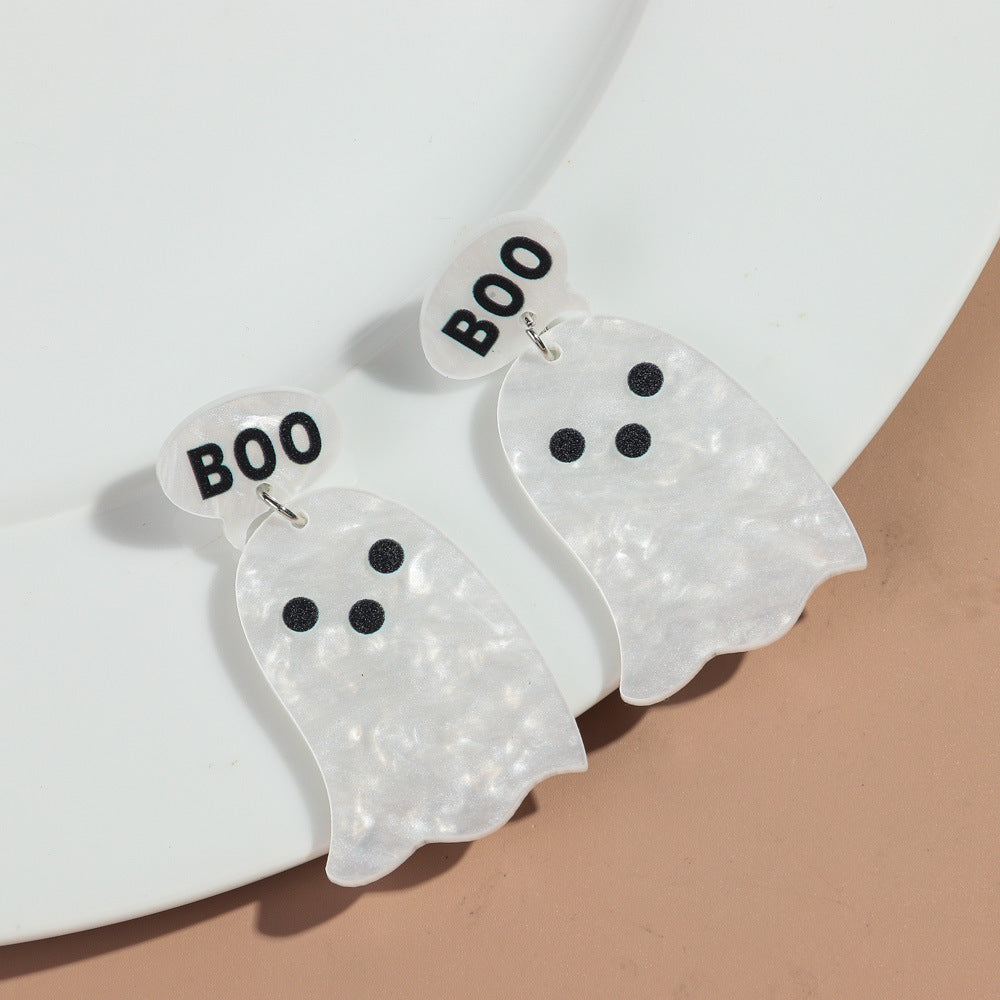 Wholesale Halloween Carnival Party Ghost Earrings Acrylic  Earrings
