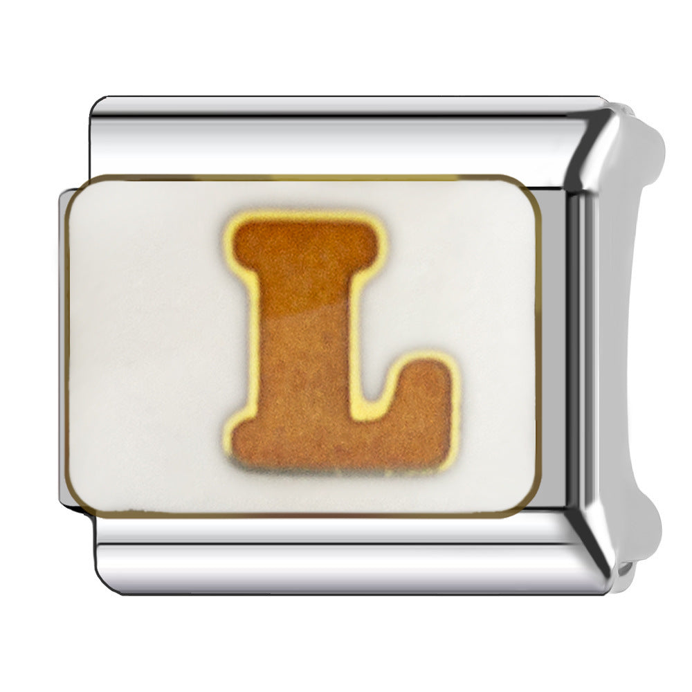 Wholesale  Italian Charm Bracelet 9mm DIY heart Creative Stainless Steel Composable Bracelet