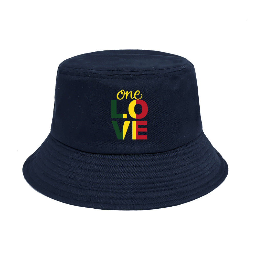 Wholesale One Love Printed Bucket Hat ACC-HT-ShunMa005