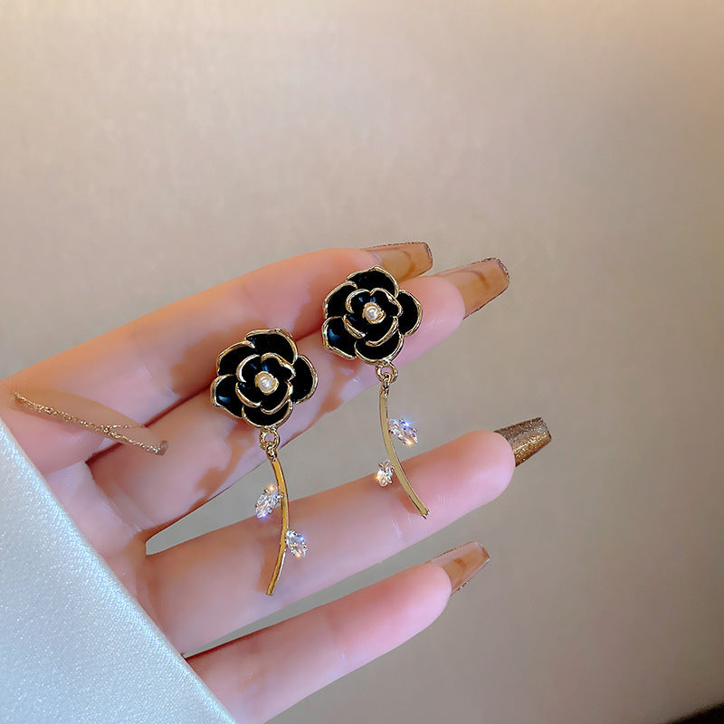 Wholesale 925 Silver Needle Vintage Pearl Earrings ACC-ES-Hank007