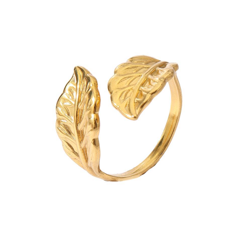 Wholesale Stainless Steel Ring Snake Love 18k Gold Plated Rings ACC-RS-MuC004