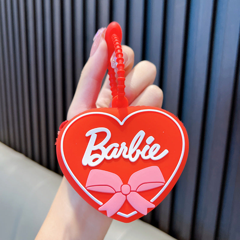 Wholesale Cartoon Pink Heart Coin Purse Keychains ACC-KC-WoAn013