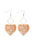 Wholesale  Retro Bohemian Style Pattern Leaves Wooden Earrings