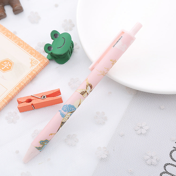 Wholesale koi vintage click plastic gel pen ACC-PN-Liuj006