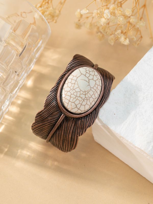 Wholesale Bohemian Peacock Feather Bracelet ACC-BT-Gaoz004