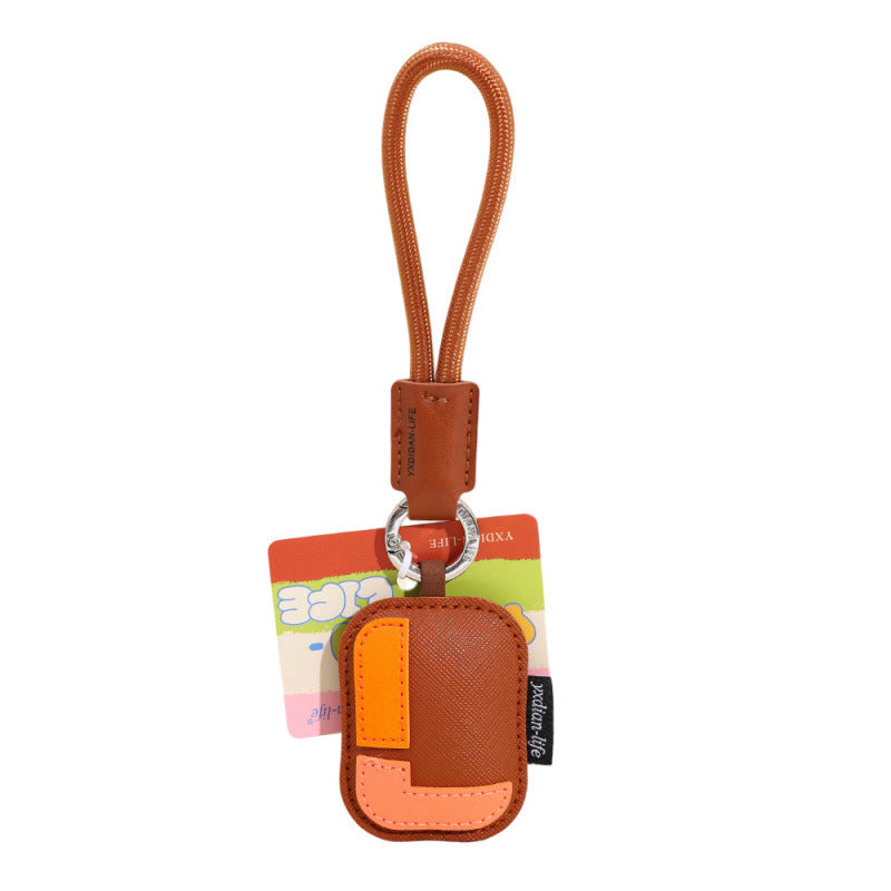 Wholesale Trendy 26 Letter PU Leather Keychain Pendant Graduation Gift Car Key Accessory