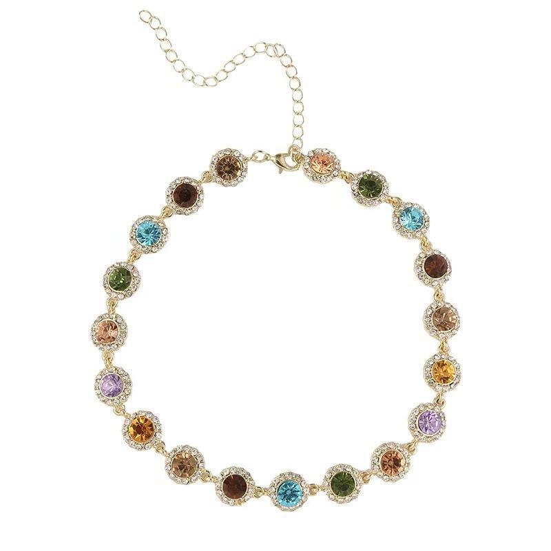 Wholesale colorful diamond necklace
