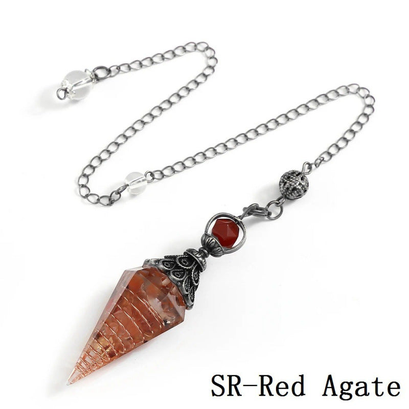 Wholesale Amethyst Crystal Hexagon Pendant Ancient Silver for DIY Jewelry Making Decorative Gift