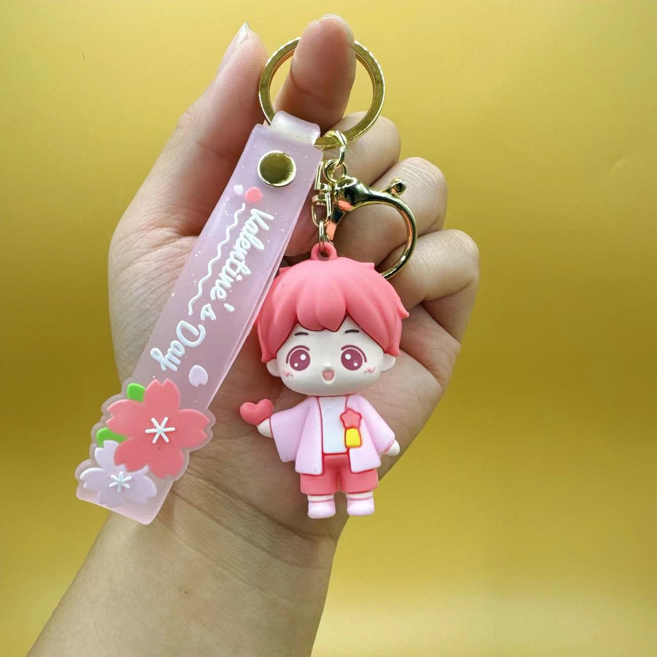 Wholesale Cute Cherry Blossom Keychains ACC-KC-Qichu002