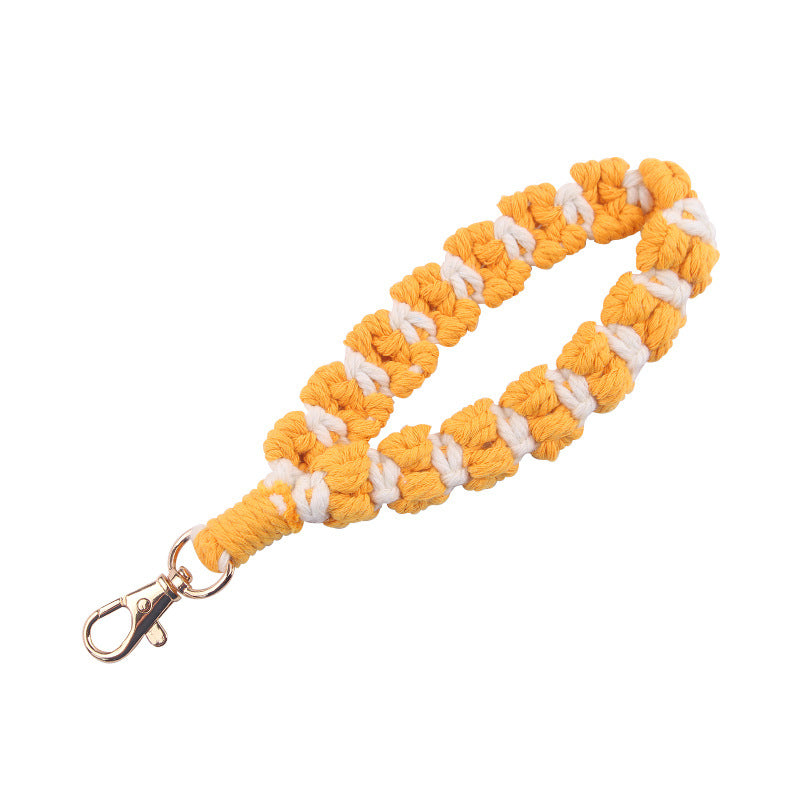 Wholesale Hand Woven Cotton Rope Lanyard Keychain ACC-KC-GuangTian080