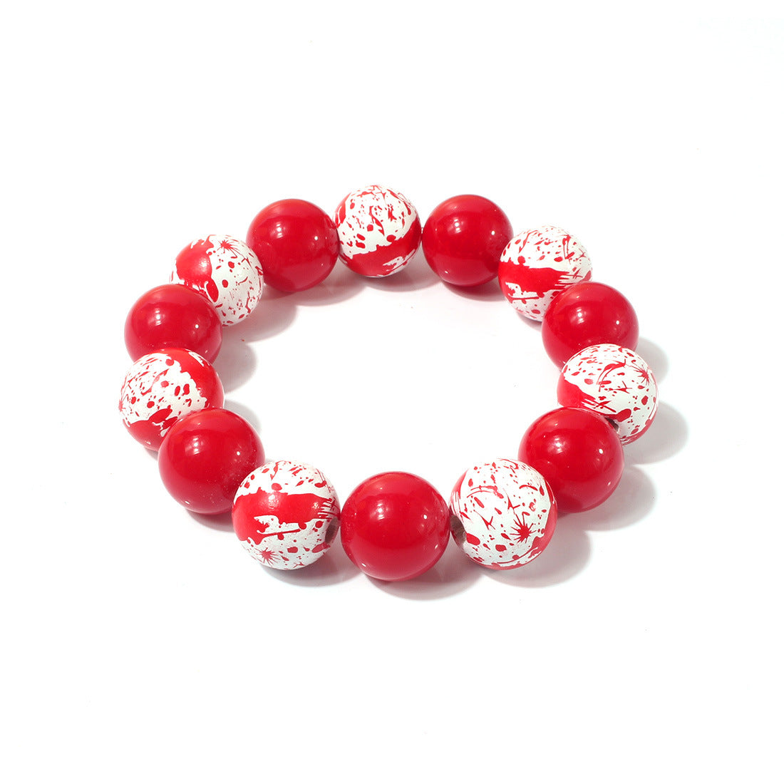 Wholesale Halloween Wood Elastic Bracelet