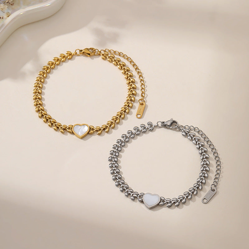 Wholesale Titanium Steel Double Layer Love Bracelet Boutique Resale