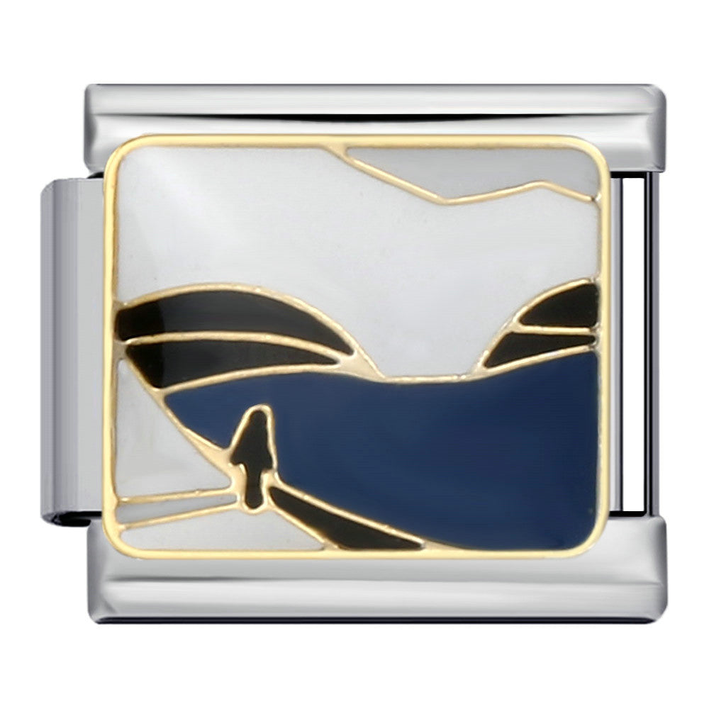 Wholesale Italian Charm Bracelet Gold Plated Oil Drop DIY WeldingStainless Steel Composable Bracelet