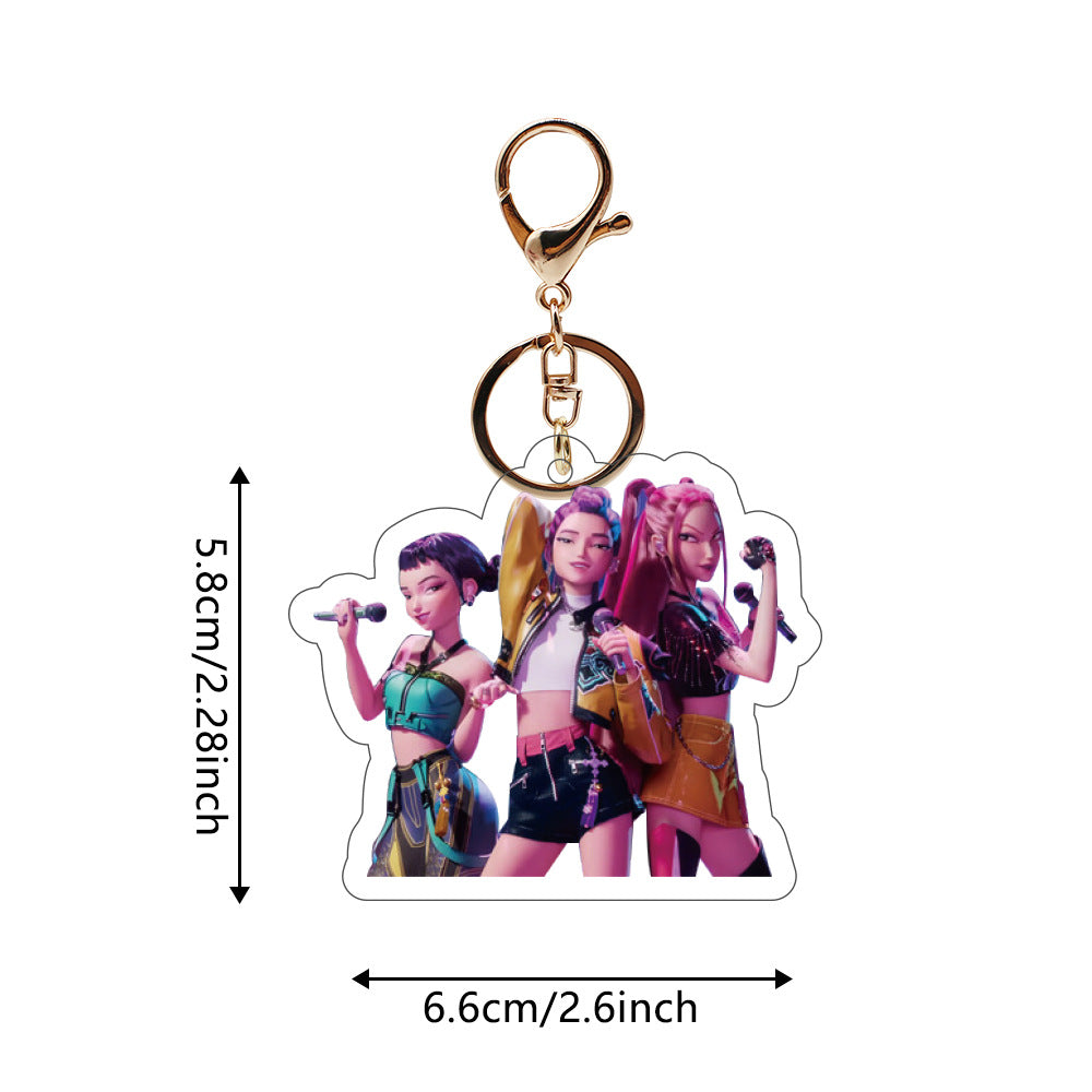 Wholesale  K-pop acrylic pendant Keychains ACCVIP