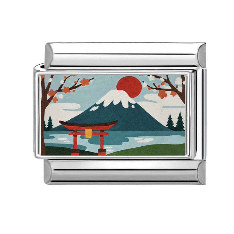 Wholesale 9mm Italian Charm Starter Bracelets DIY square Single Section Creative Stainless Steel Composable Bracelet