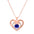 Wholesale  love butterfly necklace women's hollow heart-shaped letter l love you clavicle chain