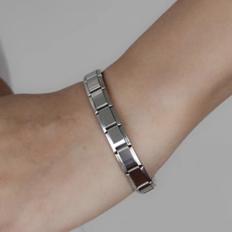 Wholesale  Italian Charm Bracelet 9mm DIY Splicing Removable  Stainless Steel Composable Bracelet