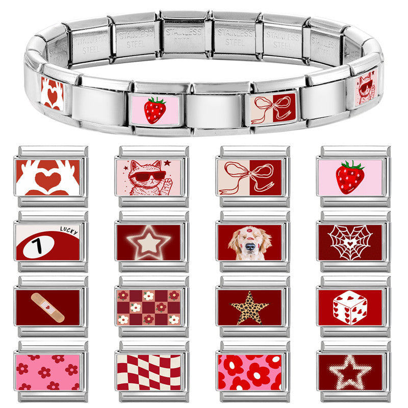 Wholesale 19/ 01/ 2026, Charms, Italian Charms, Stainless Steel Bracelets, Composable Bracelet, DlY Bracelets