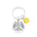 Wholesale Titanium Steel Sunflower Keychain