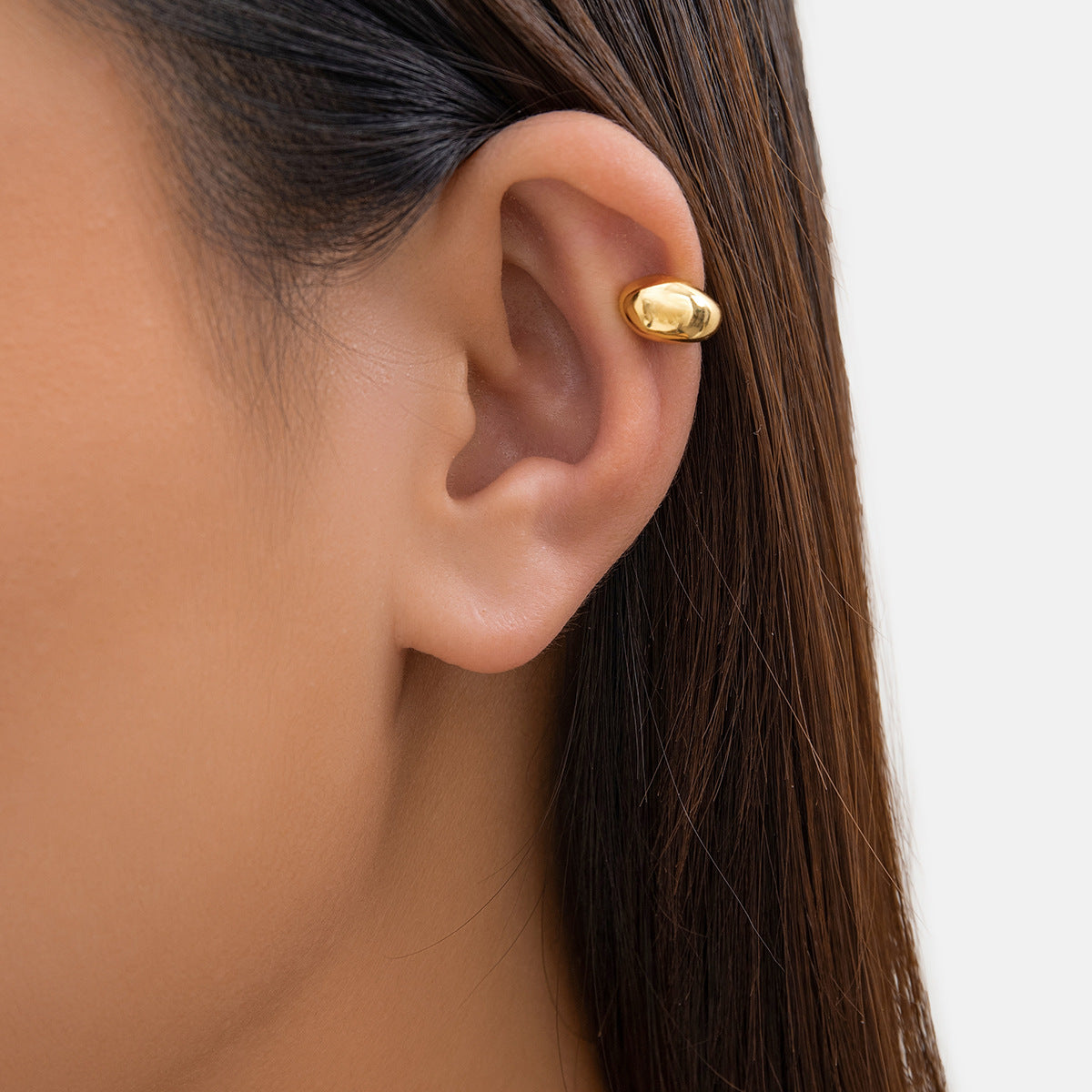 Wholesale Retro Comma Teardrop Simple Glossy Punk Style Earrings Vintage Earrings ACC-ES-Xuer001