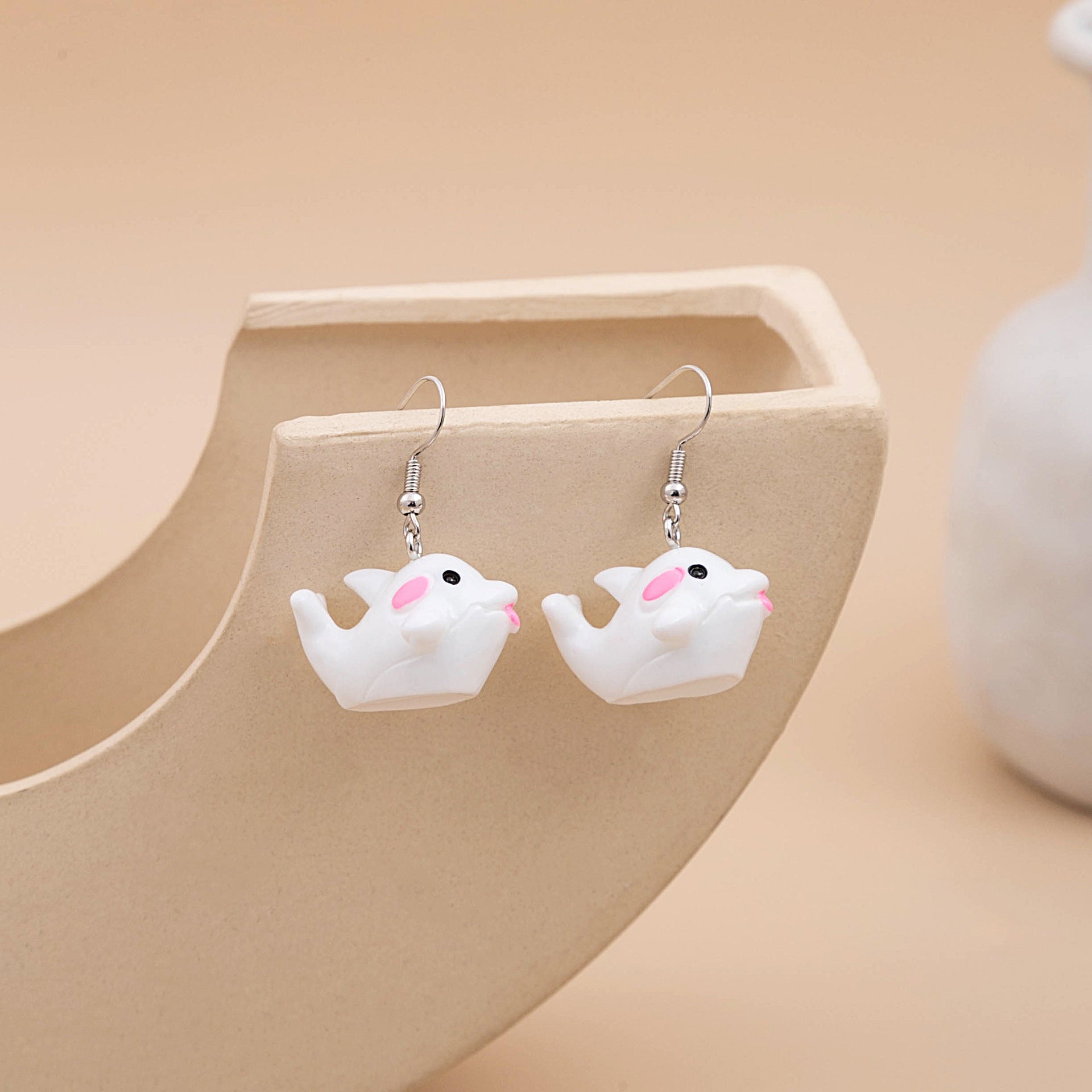 Wholesale cute cartoon chicken animal earrings