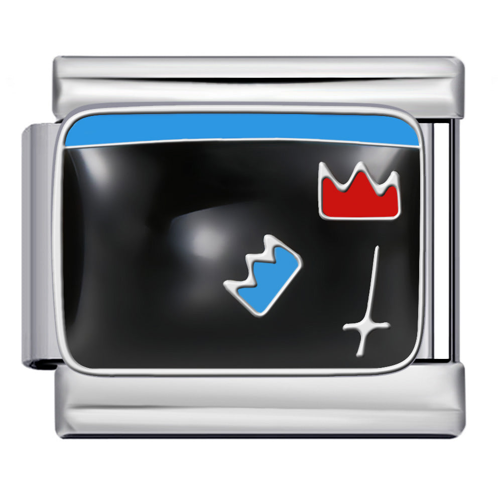 Wholesale Italian Charm Bracelet 9mm DIY Splicing Nail Art Series Stainless Steel Composable Bracelet