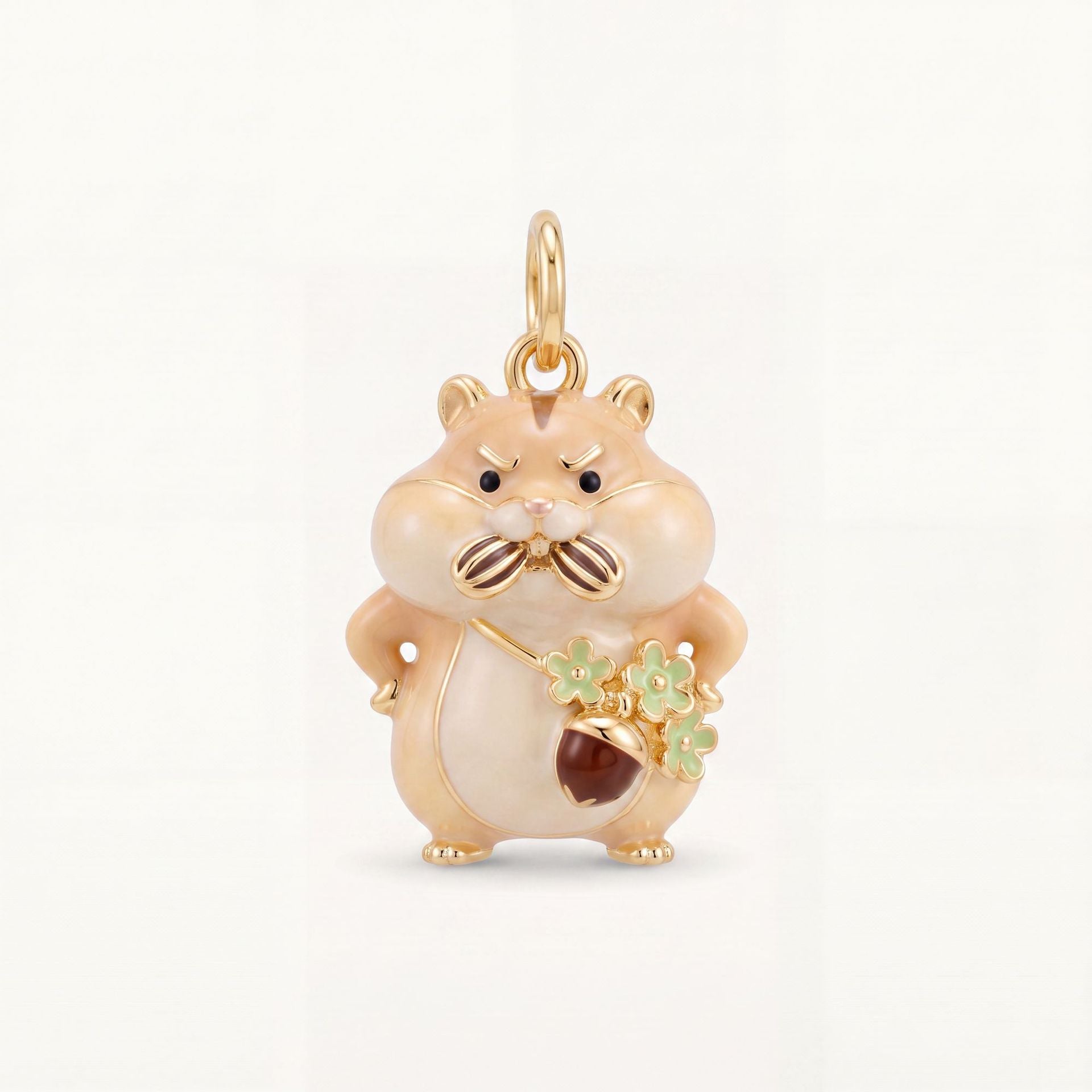 Wholesale Copper Enamel Animal Pendant Charm Cute Lamb Panda Rabbit DIY Jewelry Accessory