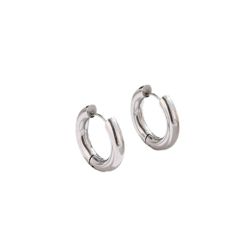 Wholesale Simple 4mm Titanium Steel Ear Ring All-match Fashionable Ear Accessories