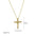 Wholesale  Micro-inlaid Zircon 18k Gold Detachable Combination Cross Pendant Necklace