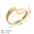 Wholesale  Baroque Alloy Round Love All-match Color-retaining  Opening Gold-plated Bracelet