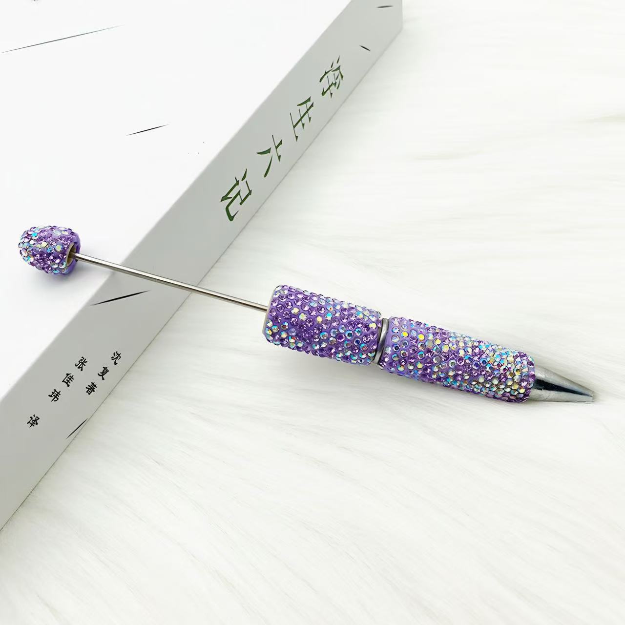 Wholesale 10pcs creative full drill beaded ballpoint pen