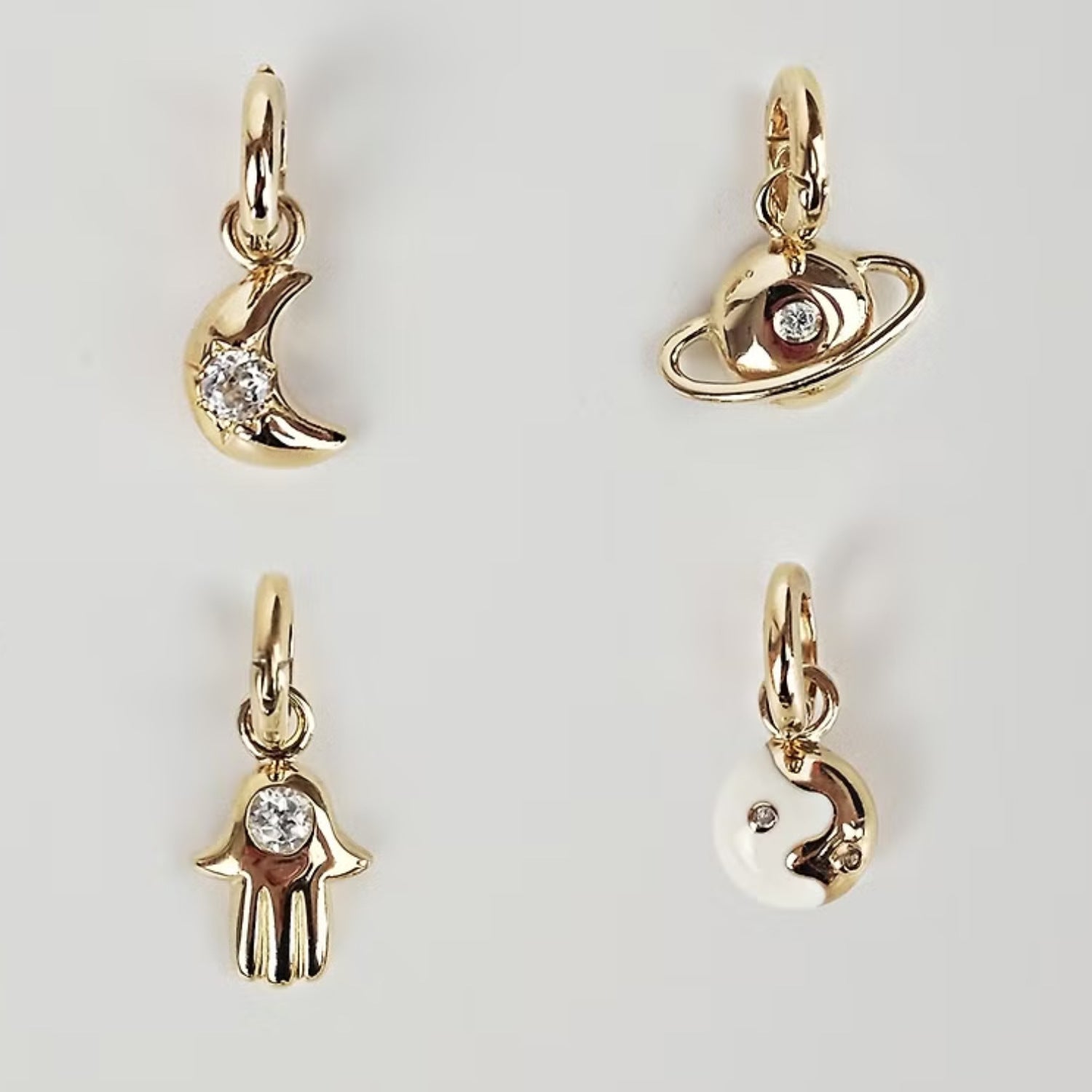 Wholesale 12 Birthstone Palm Moon Planet Adjustable Pendant