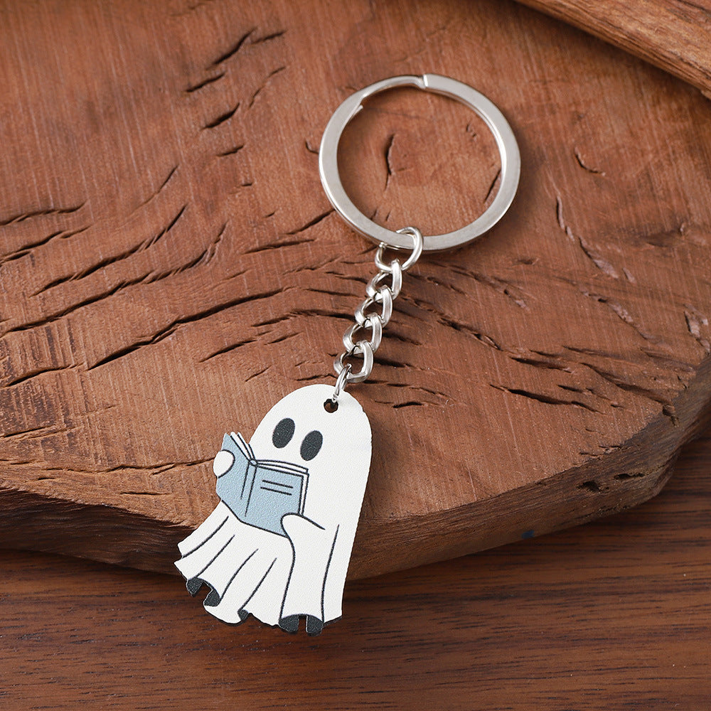 Wholesale  Book Ghost Hanging Ornaments Keychain