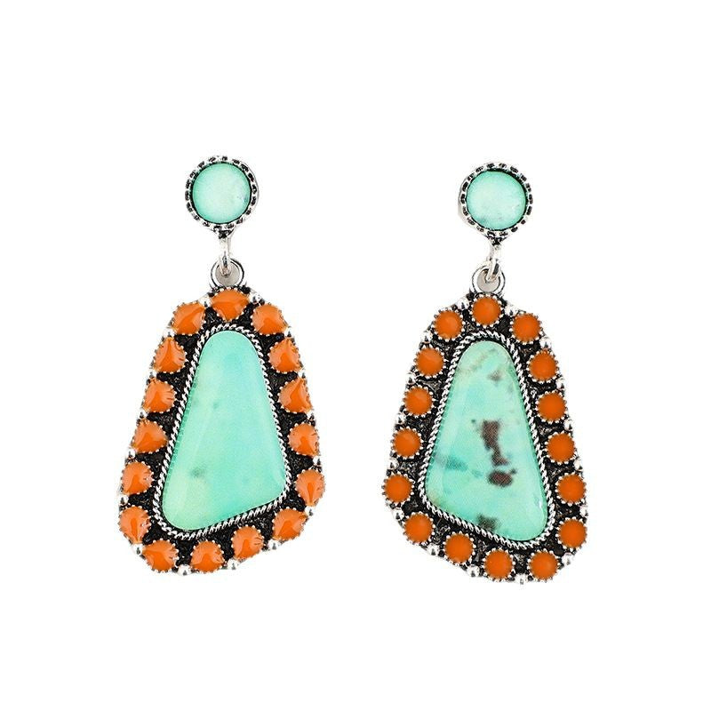 Wholesale Bohemian Geometry Drop Glue Stickers Earrings