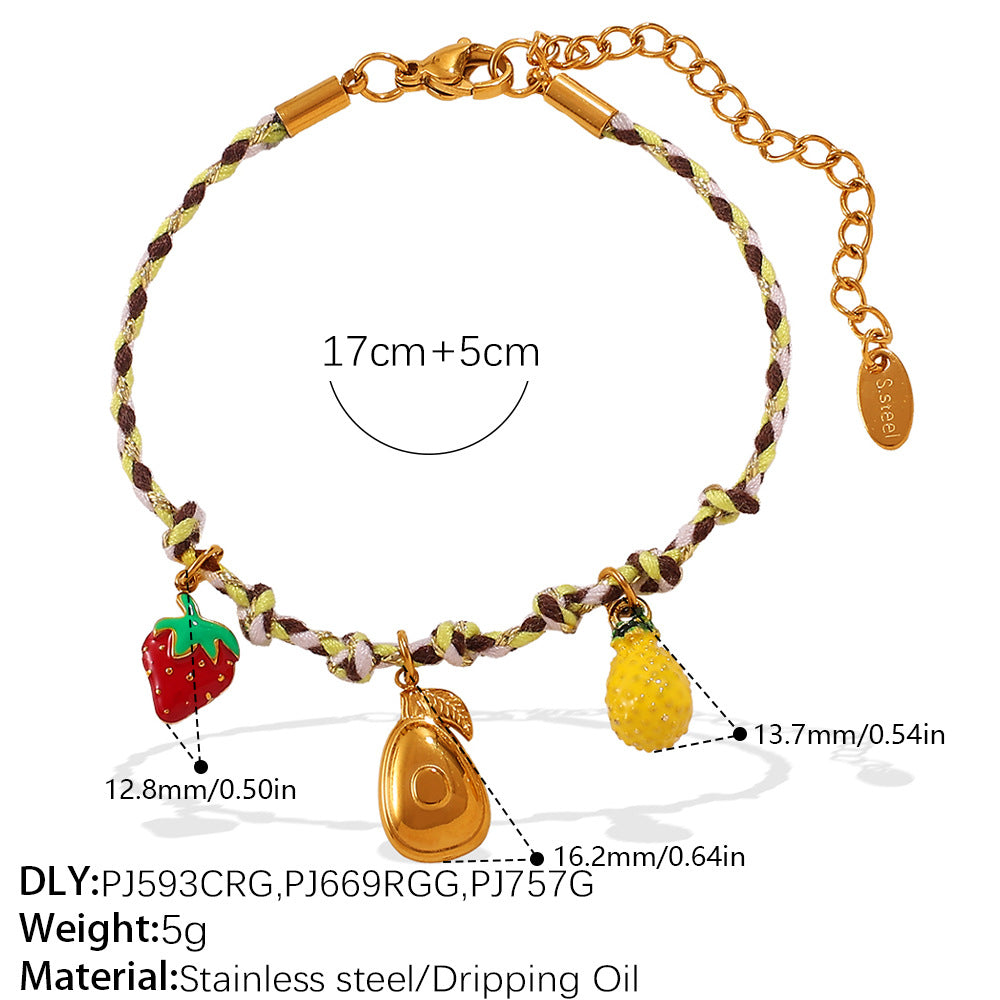 Wholesale DIY pendant knotted rope bracelet colorfast ocean-themed pendant necklace jewelry