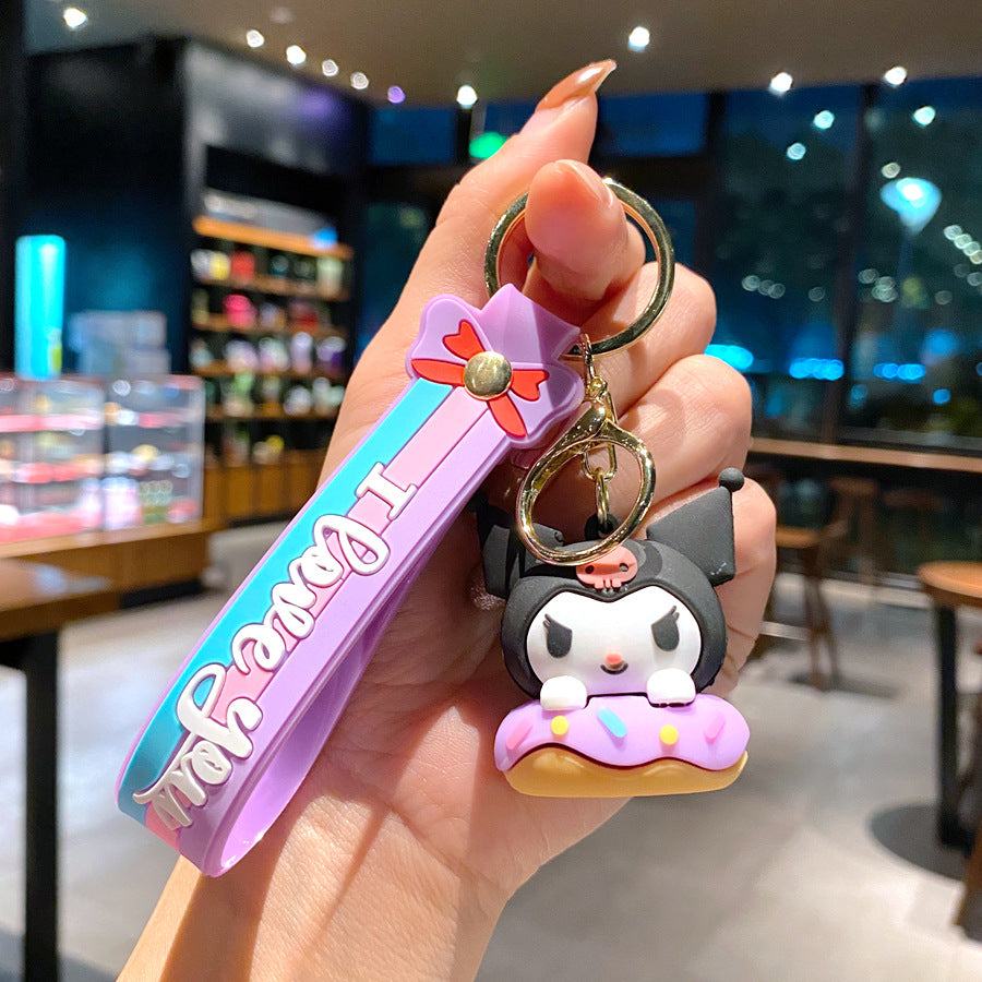 Wholesale Cartoon PVC Soft Glue Cute Keychain ACCVIP-KC-GongZ030
