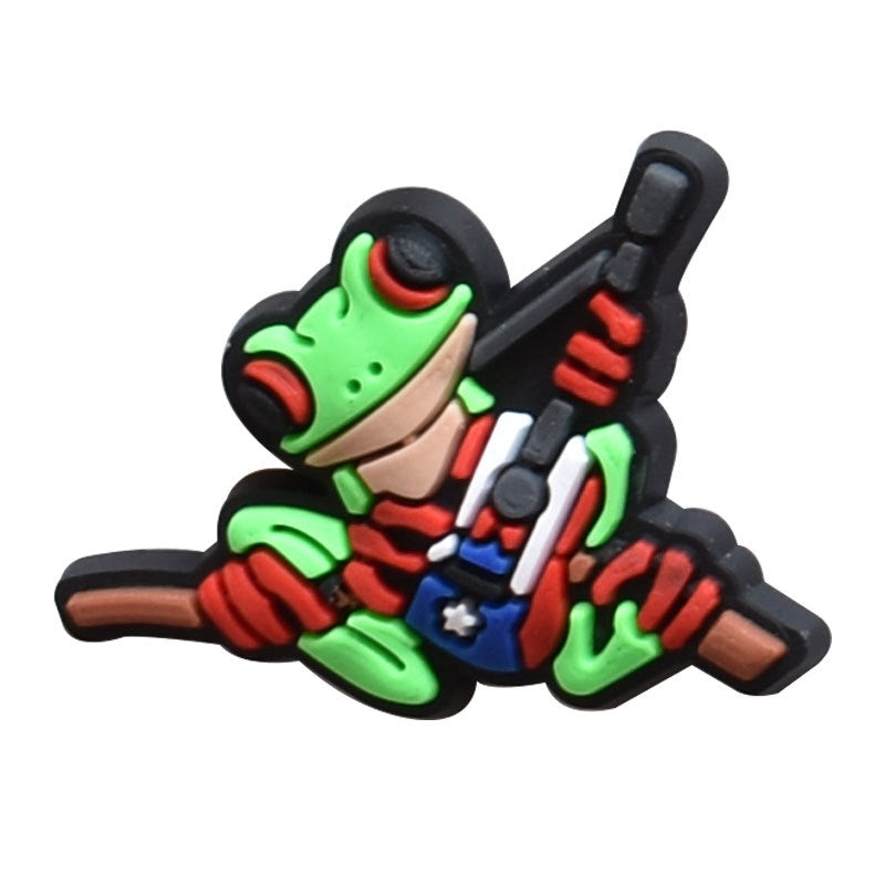 Wholesale 100pcs Random PVC Plastic Drop Soft Rubber Shoe Flower Cartoon Cave Shoe Buckle Shoes Charm