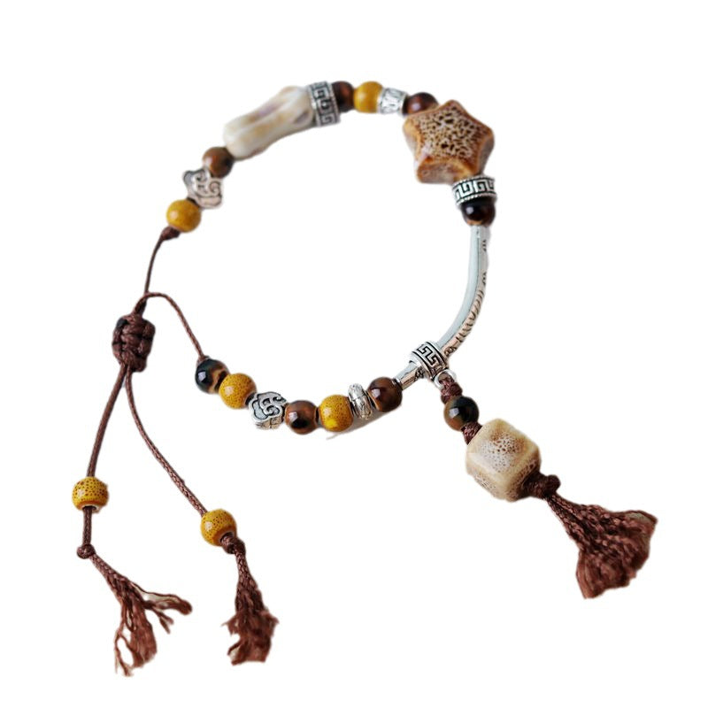 Wholesale Ceramic Bone Porcelain Bead Bracelet ACC-BT-YXH005