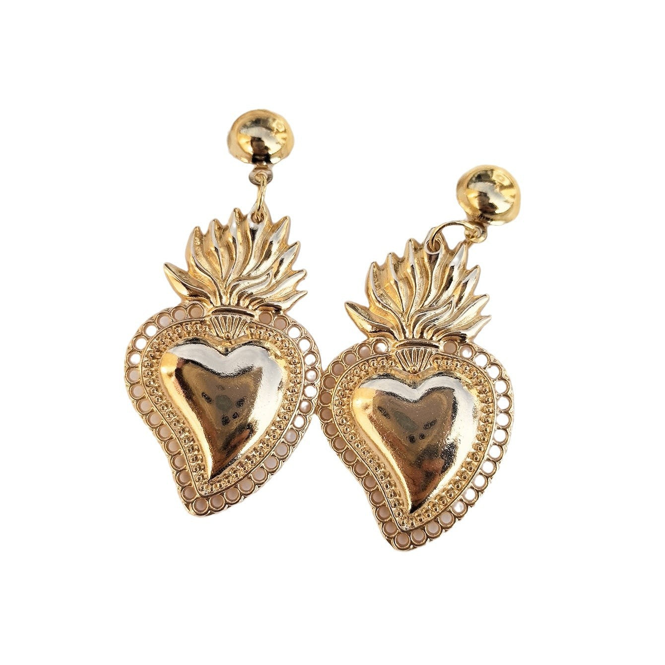 Wholesale  Retro Gothic Heart-shaped  Earrings