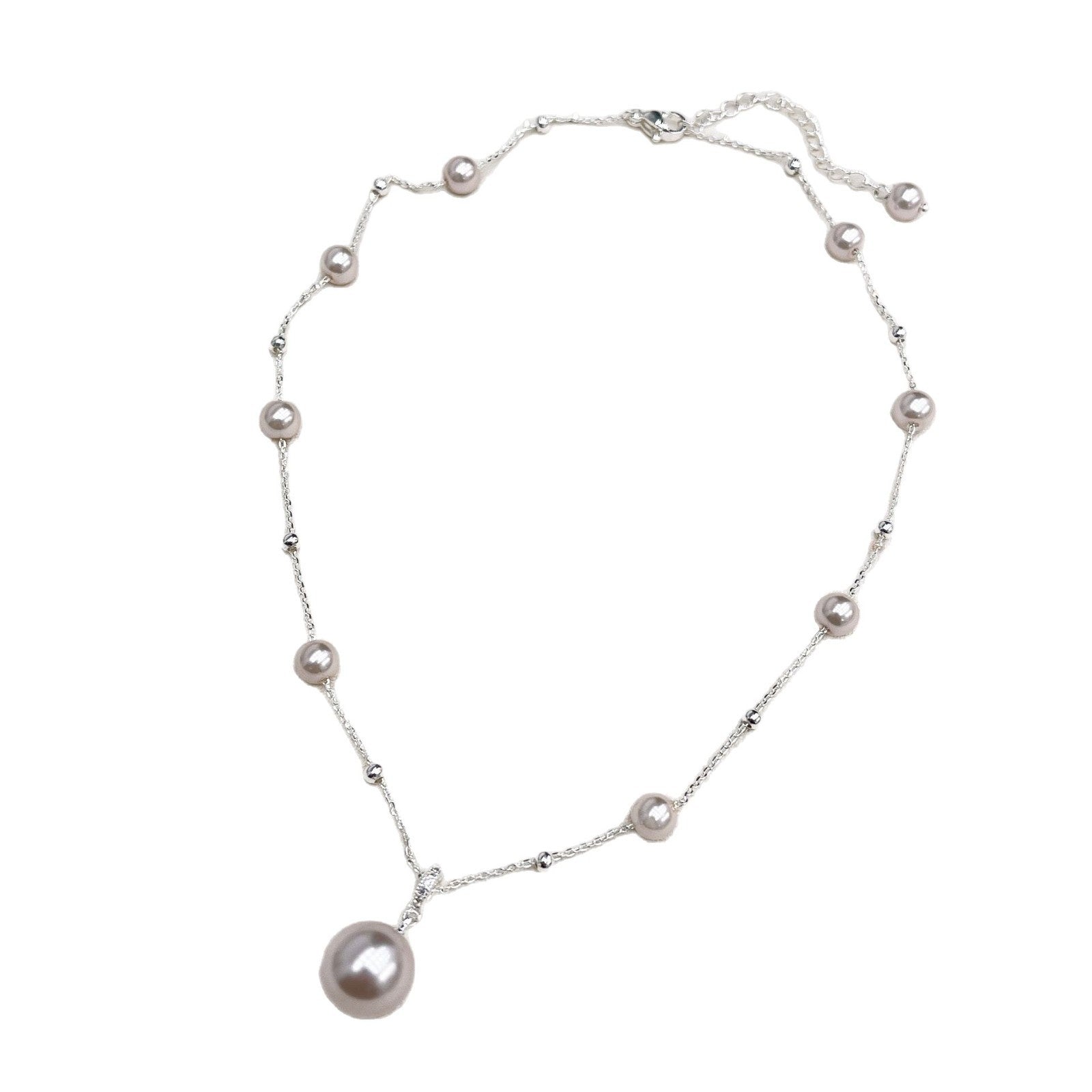 Wholesale  Small Pearl Chain Necklace