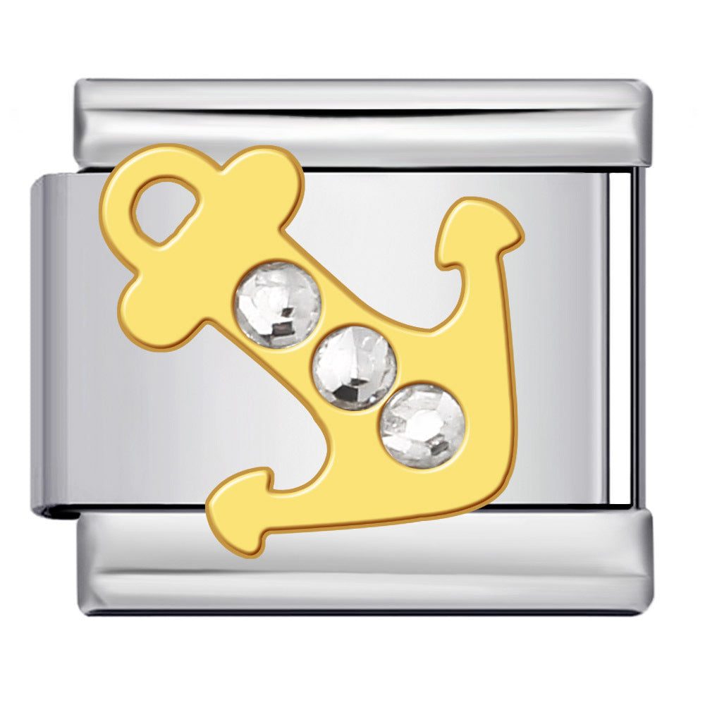 Wholesale  Italian Charm Bracelet 9mm DIY  gold-plated Creative Stainless Steel Composable Bracelet