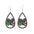Wholesale Cross Mirror St. Patrick's Day Wood Earrings