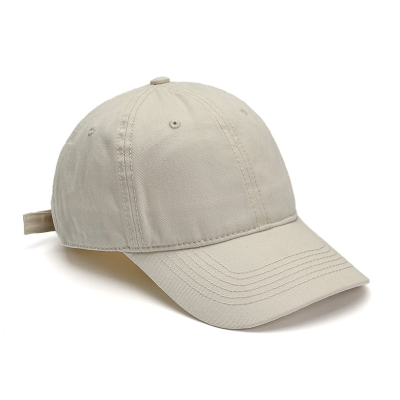 Wholesale  cotton deepened increase cap soft top curved eaves light plate baseball cap