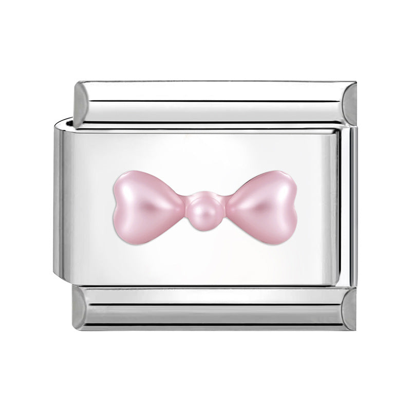 Wholesale Italian Charm Bracelet 9mm DIY Splicing Creative Pattern Stainless Steel Composable Bracelet