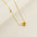 Wholesale  Stainless steel inlaid zircon chubby 26 letters pendant necklace