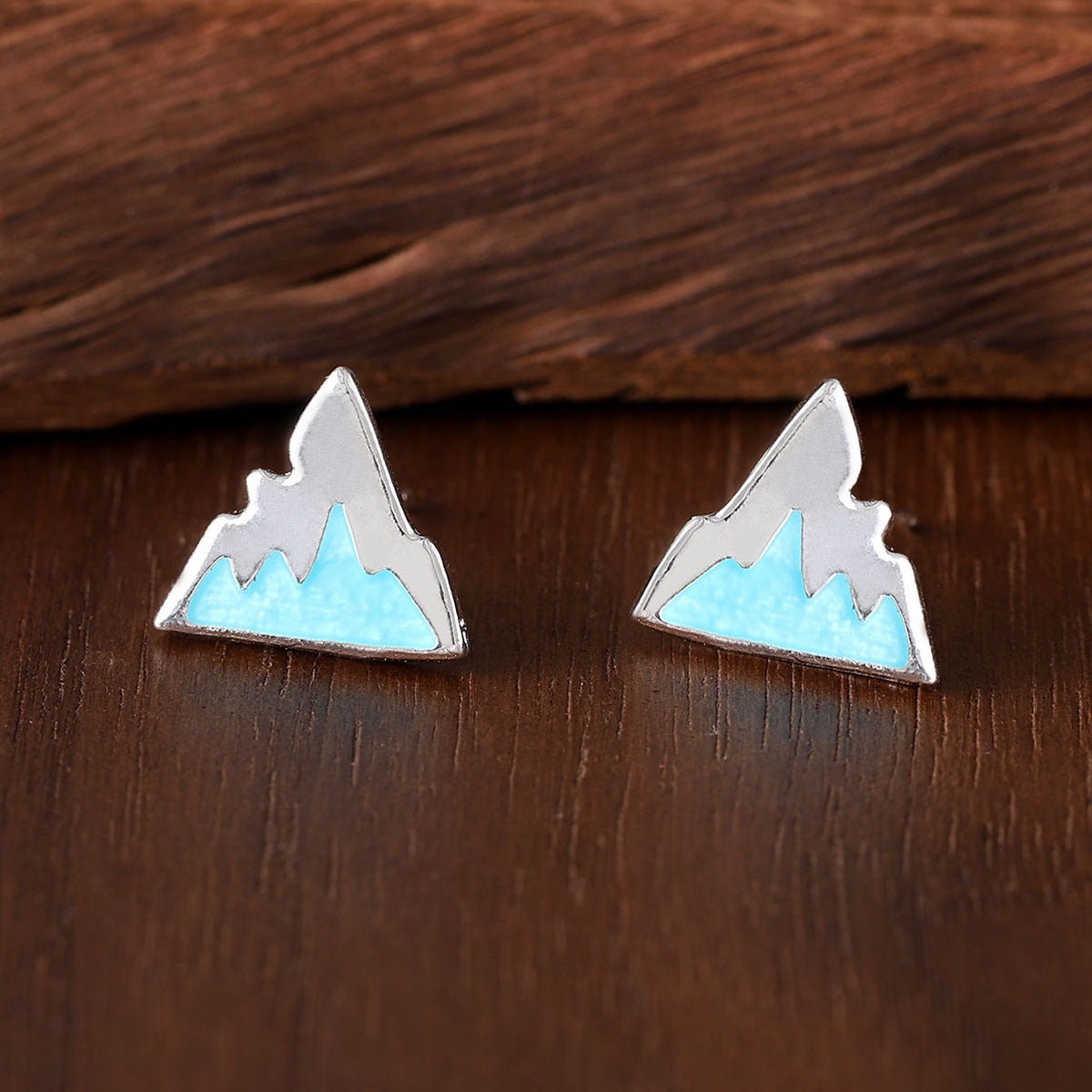 Wholesale blue iceberg earrings Bohemian geometric fashion niche ear jewelry