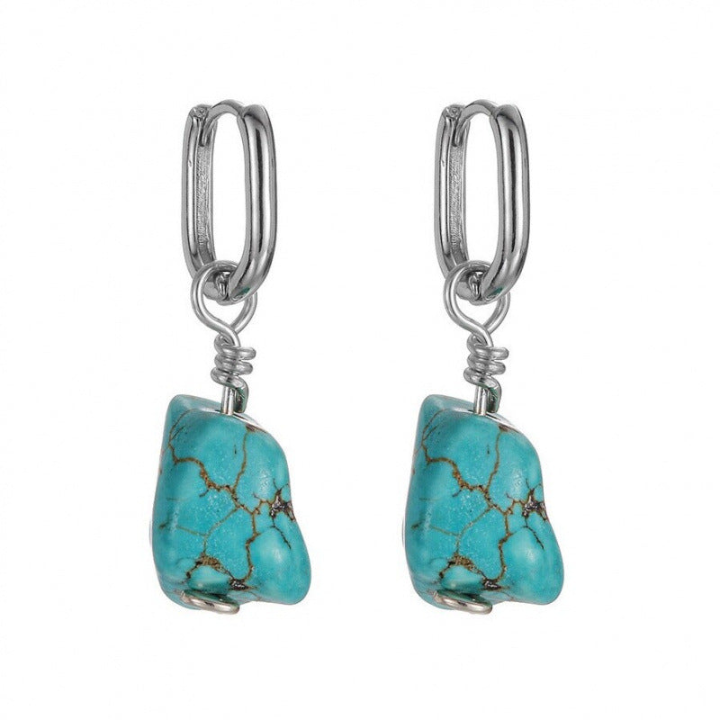 Wholesale blue irregular earrings