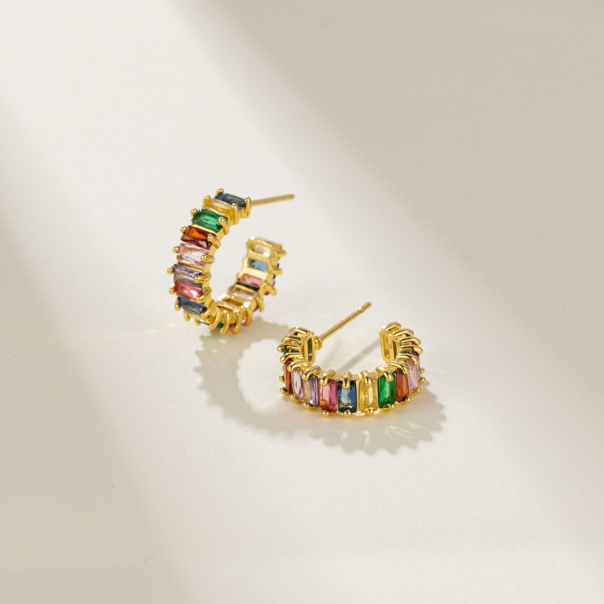Wholesale Colored zircon earrings