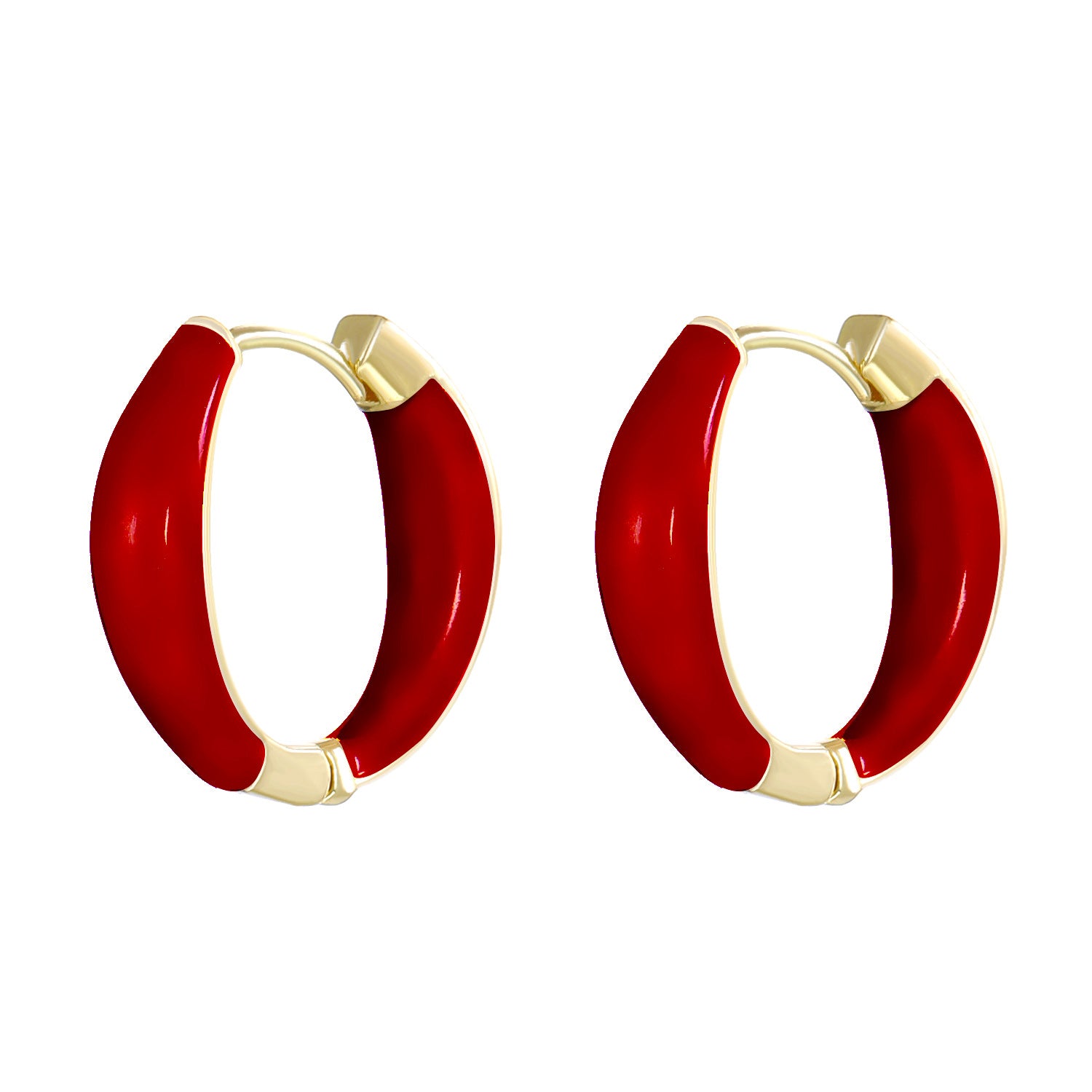 Wholesale  color drop oil C- shaped earrings
