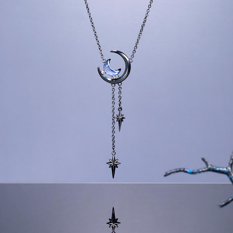 Wholesale  moon pendant necklace personality fashion temperament clavicle chain